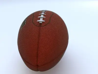 American Football - Ball 3D model Low-poly 3D model