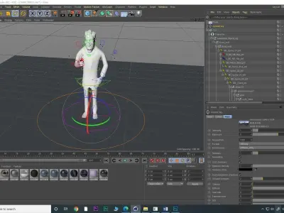 bob- rigged character- with texture Free 3D model