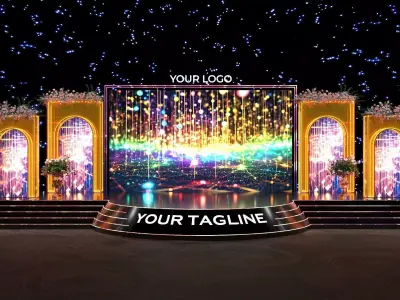 Event Stage 3D model