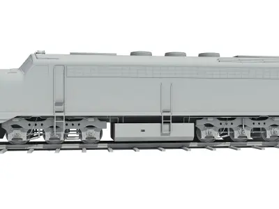 Train Locomotive Models 3D model