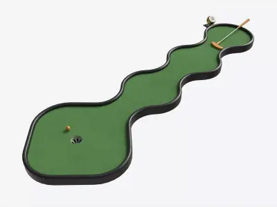 Miniature Golf Course 03 3D model