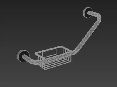Handle  Bath Handle Eco 40cm Dirsekli Sungerlikli 3D model