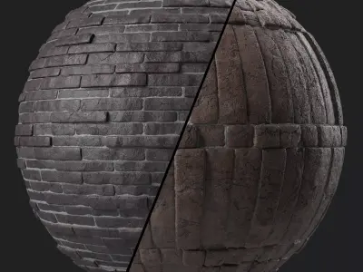 Stone Wall Materials 44- Stone walls Sbsar Pbr 4k Seamless Texture