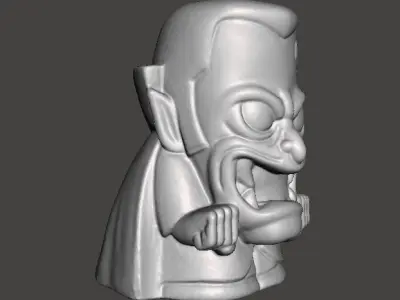 DRACULA CHIBI HALLOWEEN VINTAGE FIGURE MODEL STATUE ORNAMENT 3D print model