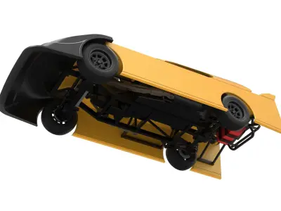 Dirt Modified Super stock car Scale 1 to 25 3D print model