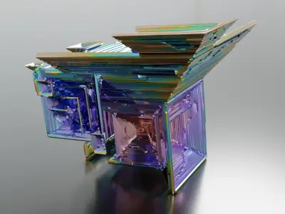 Bismuth Crystals 3D model