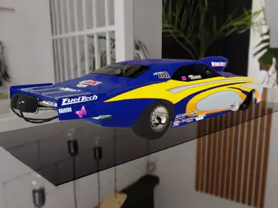 Jamie Hancock livery 1969 FB Promod Real Life Racecar Low-poly 3D model