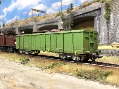 ROLLS-0042 SJ Litt Eaos Gondola freight car in H0-scale 3D print model