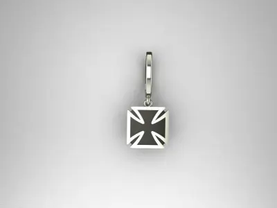  Earring  with enamel 3D print model