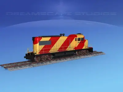 Diesel Locomotive V03 3D model
