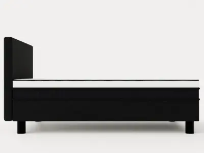 Divine Continental Bed 120x200 Cm Low-poly 3D model