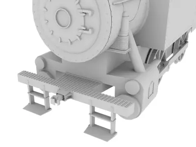 Diesel Locomotive Free 3D model