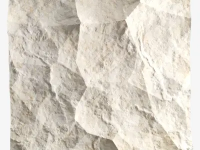 265-RockPanel piece of stone on wall 3D model