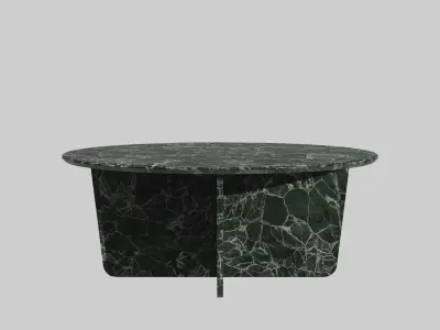 Tableau Coffee Table-marble green Low-poly 3D model