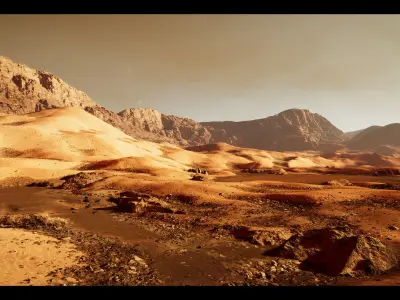 Unity Project 2017 - Mars Planet Environment 3D model