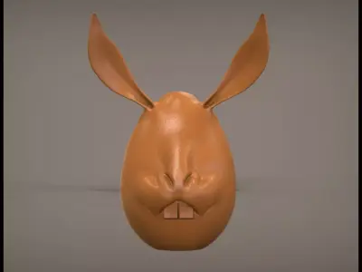 Bunny Egg 3D print model