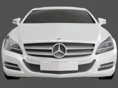 Mercedes Benz car model 3d Low-poly 3D model