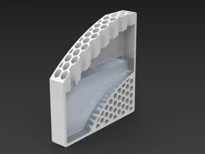 Hex Vase 3 Free 3D model