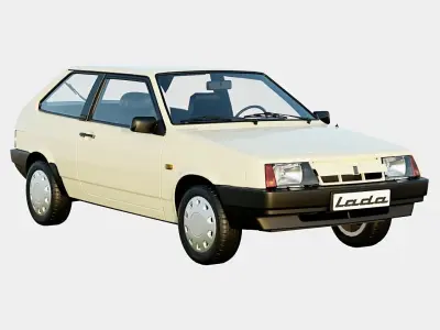 Lada VAZ 2108 1984 91 Spec Low-poly 3D model
