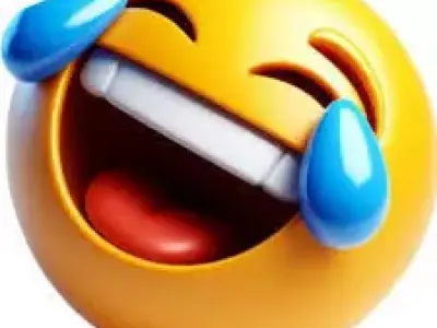 3D Laughing Emoji with Tears of Joy 3D model