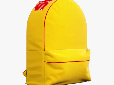 decorative set yellow 3D model