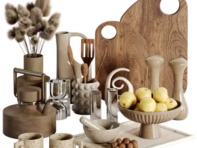 kitchen accessories 013 Low-poly 3D model