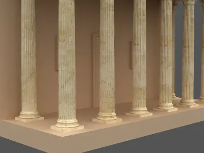 Corinthian Column 3d Model 02 3D model