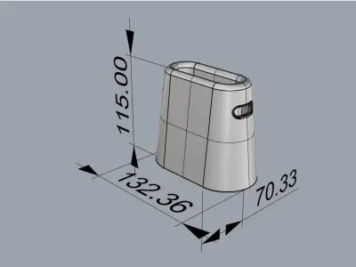 Small pen holder 3D print model Free 3D print model