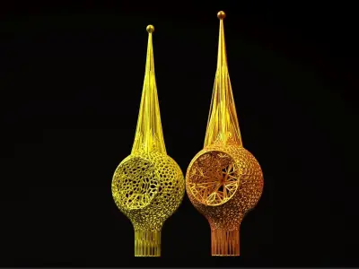 Christmas tree Star 3D print model