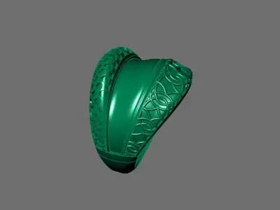 Women Ring Plain Ring Ready STL 3DM Models Womens Rings 3D print model 35