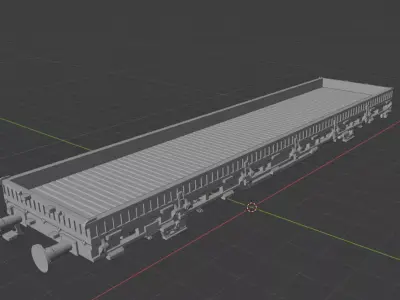 H0 1-87 scale Kls 442 freight car 3D print model