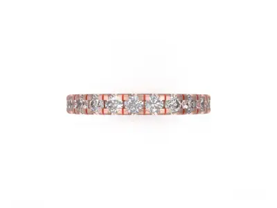 Model 1179 Eternity Diamond Ring Band US Size 3D print model