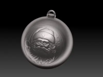 SANTA CLAUS THEMED CHRISTMAS TREE ORNAMENT 3D print model