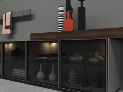 Bathroom furniture set Bespoke 4  3D model