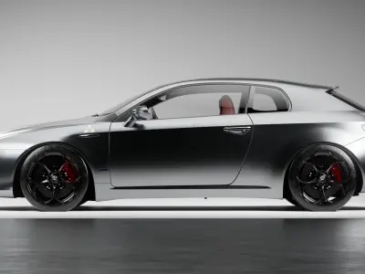 alfa romeo brera Low-poly 3D model