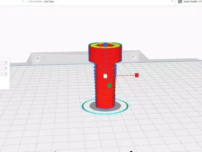 Internal Hex Screw 3D print model