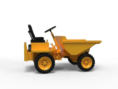 Thwaites 2 tone Dumper Truck 3D print model