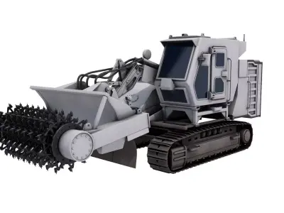 Armtrac 400 Mine Clearance Vehicle 3D model