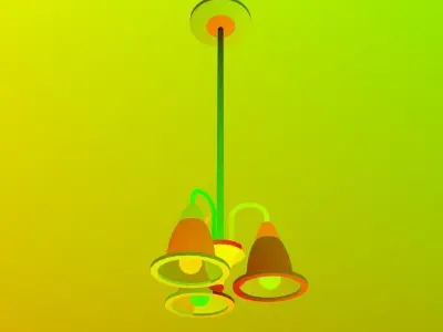 Traditional Chandelier Free 3D model