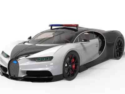 Bugatti Police Car 3D model