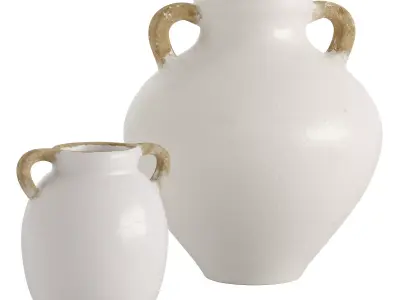 Ceramic Elkwood Vase 3D model