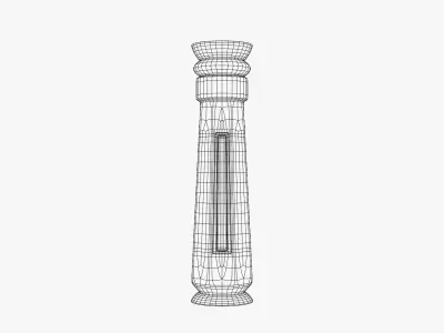 Ancient Temple Pillar - Stone Architectural Column 3D model