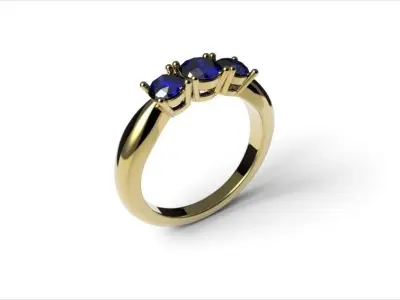 trilogy ring  3D print model