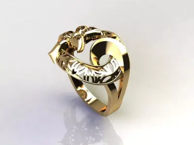 Fancy Womens Rings Plain Rings Ready STL 3DM Models Rings 3D print model 48