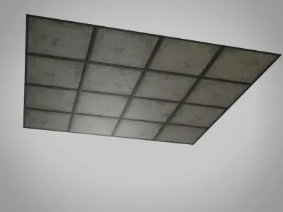 Ceiling Tile Low-poly 3D model