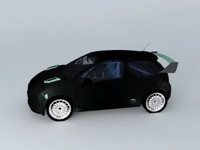 Citroen DS3 Rally Car Free 3D model
