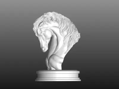 horse head 3D model