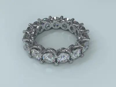 Oval Eternity Band 3D print model