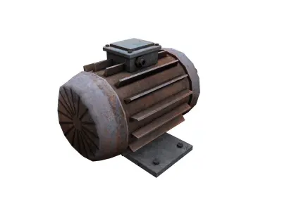 motor Low-poly 3D model buy