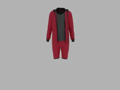 Sport Suit Low-poly 3D model